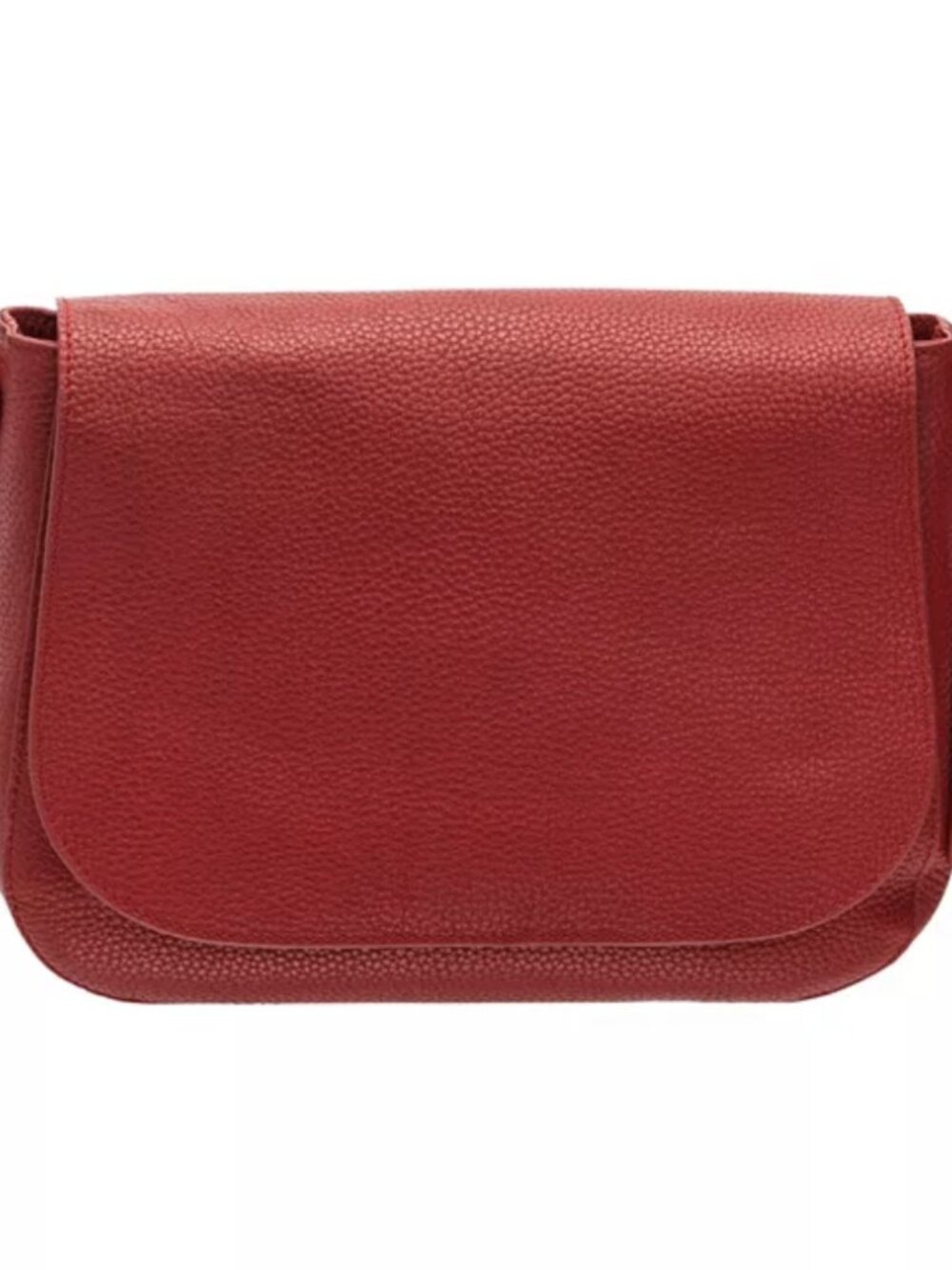 Mancini Amy Small Pebbled Leather Crossbody Bag Red S NWT - Picture 2 of 4